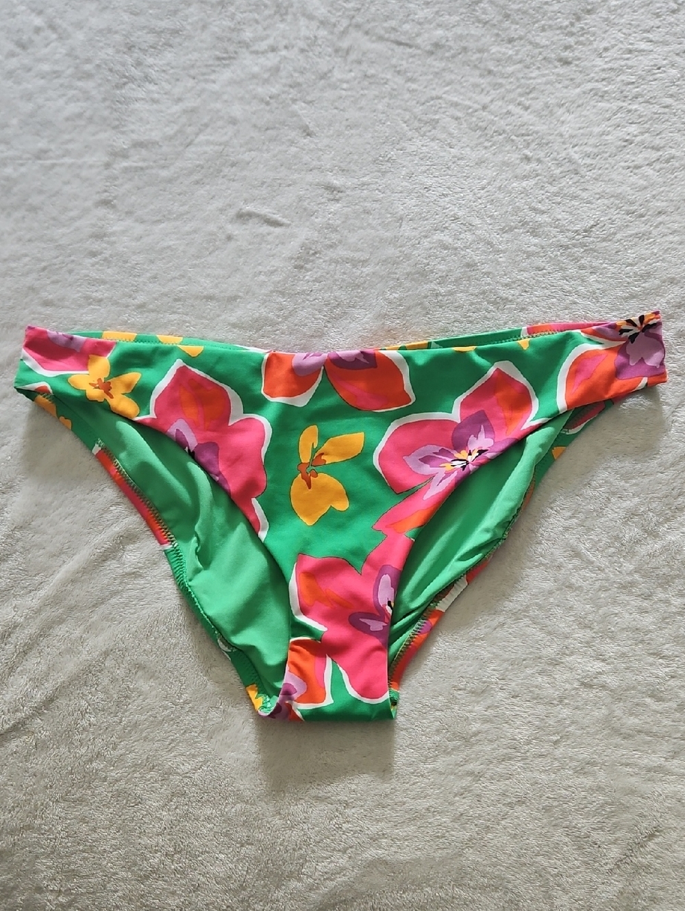 Sanctuary‎ Hipster Swim Bottoms: Kelly Green W/Floral: Size: L